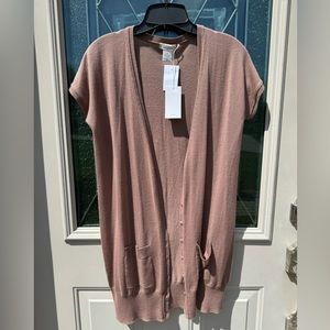 NWT Jcrew 100% cashmere cardigan tan XS